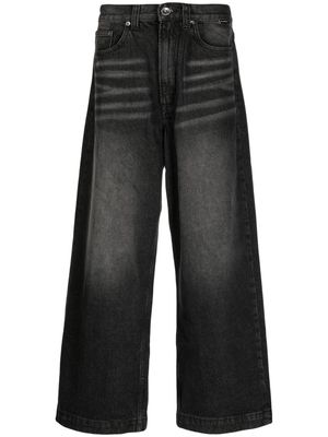 FIVE CM high-rise wide-leg cotton jeans - Grey