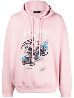 FIVE CM Hot Rod Hellcat print hoodie - Pink