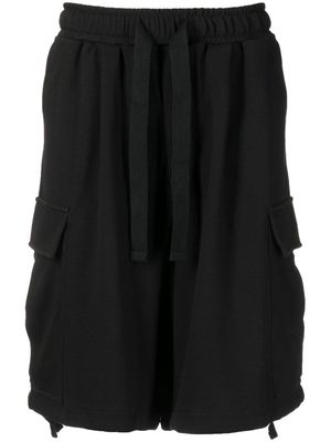 FIVE CM jersey-knit oversize cargo shorts - Black