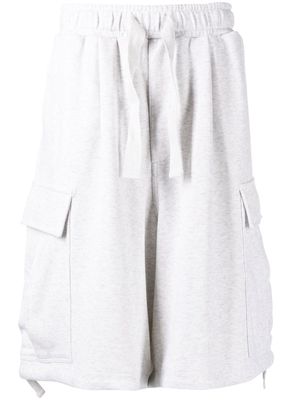 FIVE CM jersey-knit oversize cargo shorts - Grey