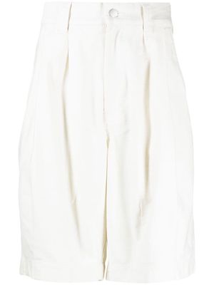FIVE CM knee-length cotton shorts - Neutrals