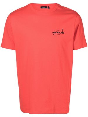 FIVE CM Leap Into Void graphic T-shirt - Red