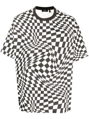 FIVE CM optical-illusion cotton T-shirt - Black