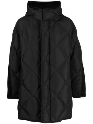FIVE CM padded zip-up coat - Black