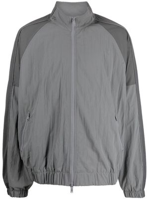 FIVE CM panelled high-neck jacket - Grey