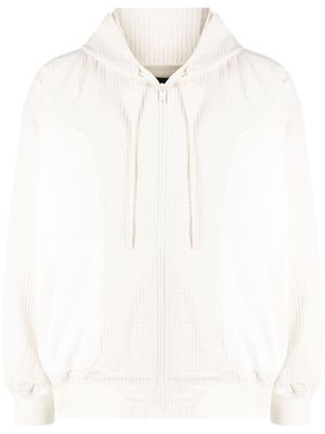 FIVE CM panelled hooded jacket - Neutrals