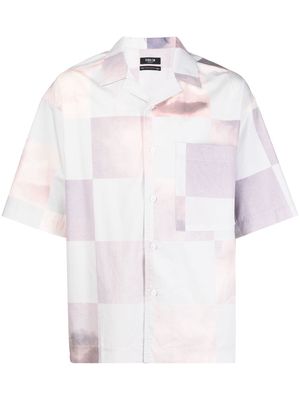 FIVE CM patchwork short-sleeved shirt - Pink