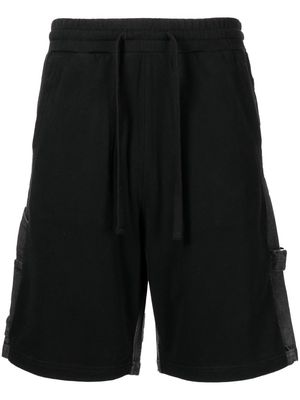 FIVE CM patchwork track shorts - Black
