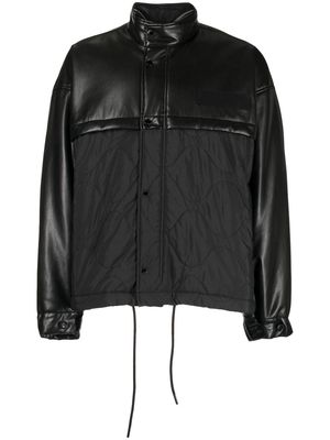 FIVE CM quilted zip-up padded jacket - Black