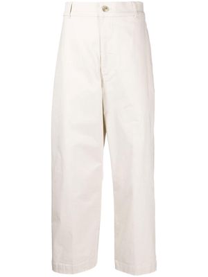 FIVE CM straight-leg cropped trousers - White