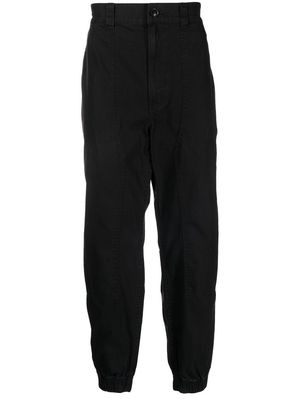 FIVE CM striped pocket tapered trousers - Black