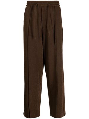 FIVE CM wide-leg stretch-jersey trousers - Brown