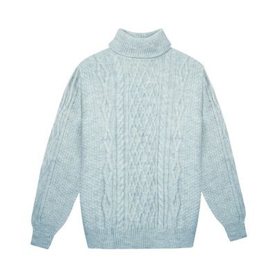 Fizbin turtleneck cable sweater