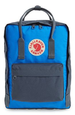 Fjällräven Kånken Water Resistant Backpack in Graphite-Un Blue