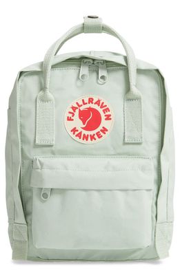 Fjällräven Mini Kånken Water Resistant Backpack in Mint