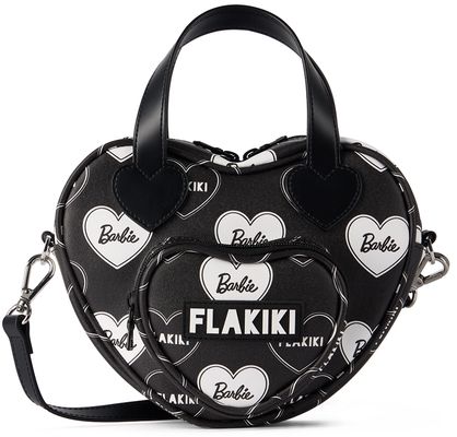 FLAKIKI SSENSE Exclusive Kids Black Barbie Edition Heart Bag