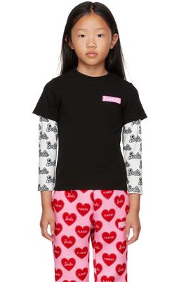 FLAKIKI SSENSE Exclusive Kids Black Barbie Layered T-Shirt