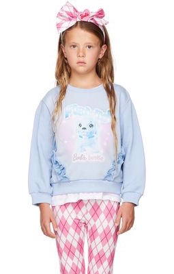 FLAKIKI SSENSE Exclusive Kids Blue Barbie Puppy Sweatshirt