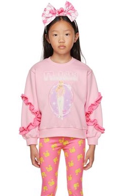 FLAKIKI SSENSE Exclusive Kids Pink Barbie Logo Sweatshirt