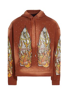 Flame Glass Graphic Hoodie