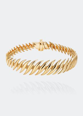 Flame Small Bracelet in Yellow Gold