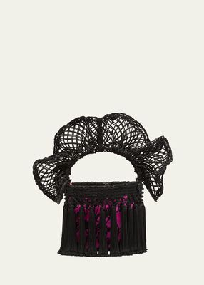 Flamencaba Mini Tassel Cage Top-Handle Bag