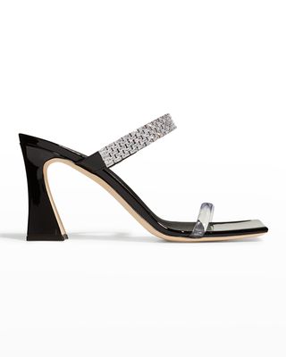 Flaminia Crystal Two Band Sandals