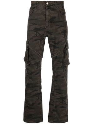 Flaneur Homme camouflage-print cargo trousers - Green