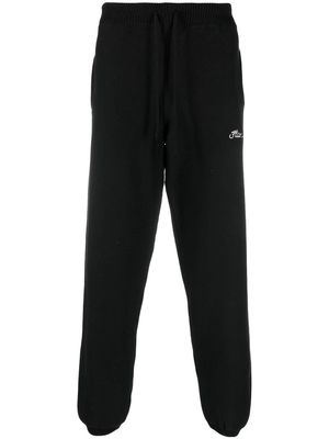 Flaneur Homme embroidered-logo trousers - Black