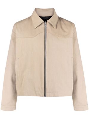Flaneur Homme long-sleeve cotton shirt jacket - Neutrals