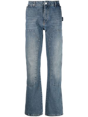 Flaneur Homme mid-rise straight-leg jeans - Blue