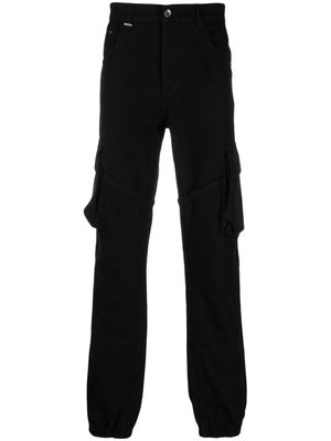 Flaneur Homme straight-leg cotton trousers - Black