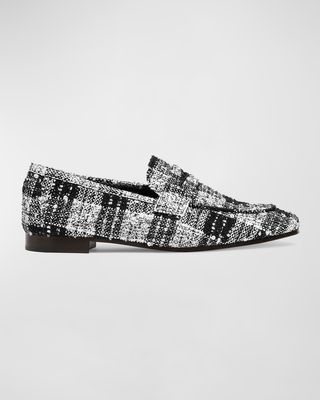Flaneur Tweed Penny Loafers