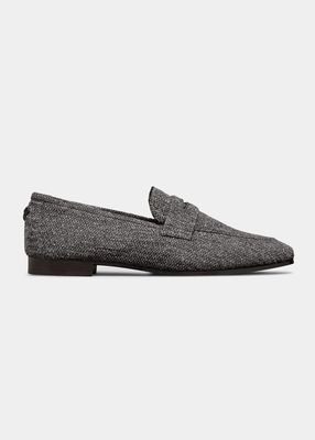 Flaneur Wool Penny Loafers