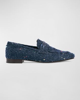 Flaneur Wooly Penny Loafers