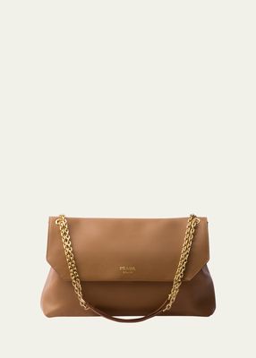 Flap Leather Chain Shoulder Bag
