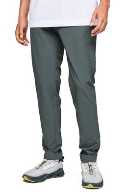 Flat Front Active Pants in Lead 