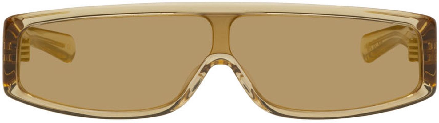 FLATLIST EYEWEAR SSENSE Exclusive Beige Slice Sunglasses