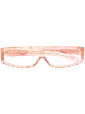 FLATLIST Slice oversized sunglasses - Pink