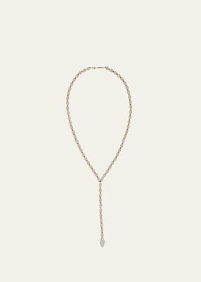 Flawless Link Diamond Lariat Necklace