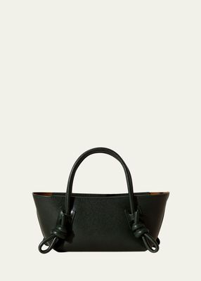 Fleca Mini Knot Leather Top-Handle Bag