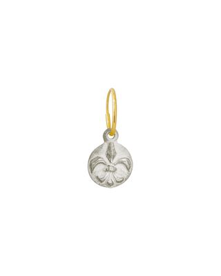 Fleur de Lis Coin Single Earring