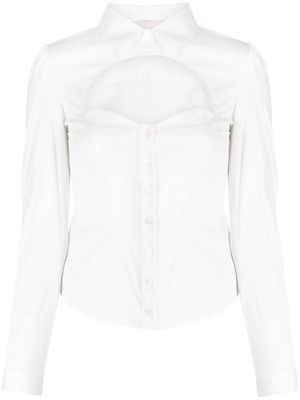 Fleur Du Mal Bella fitted shirt - White