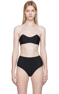 Fleur du Mal Black Bandeau Bra