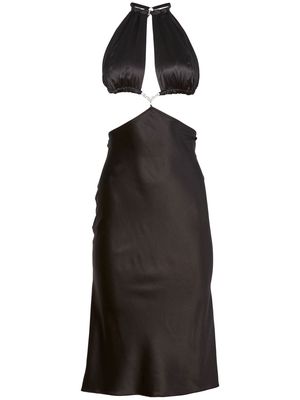 Fleur Du Mal crystal cut-out dress - Black
