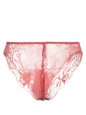 Fleur Of England Sienna lace briefs - Red
