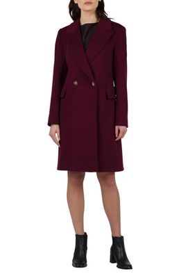 Fleurette Dax Double Breasted Wool Coat in Orchid