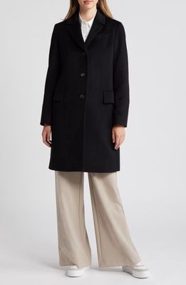 Fleurette Lee Longline Cashmere Coat in Black 