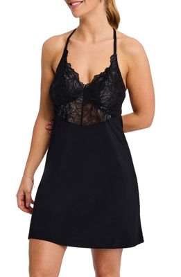 Fleur'T Love & Lace Chemise in Black