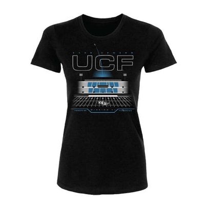 FLOGROWN Women's Black UCF Knights Space Game Ever Upward T-Shirt